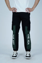 -  Men's Cargo Pant - Black & Green - Xea Clothing